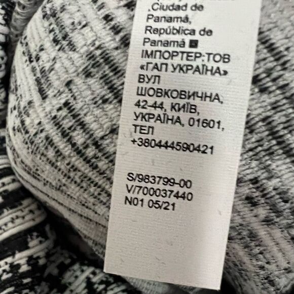 Athleta Flurry Element Turtleneck Medium Black White Size Small - Picture 6 of 6